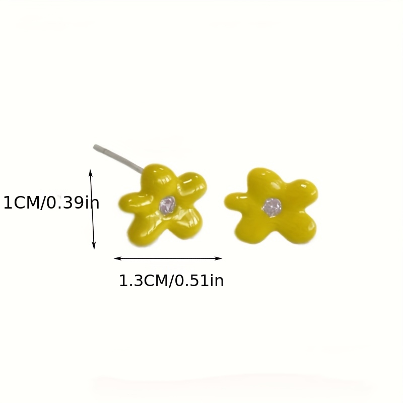 Women's Summer Dopamine Flower Star Stud Earrings